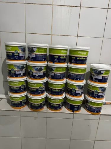 Rejunte acrílico portokoll kit 10 unidades cinza platina