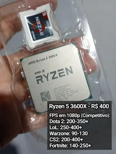 CPU Ryzen 5 3600x AMD
