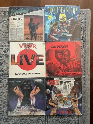 Lote Vinil Metal BR Viper Vodu São Power Alta Tensão Orquidea Negra