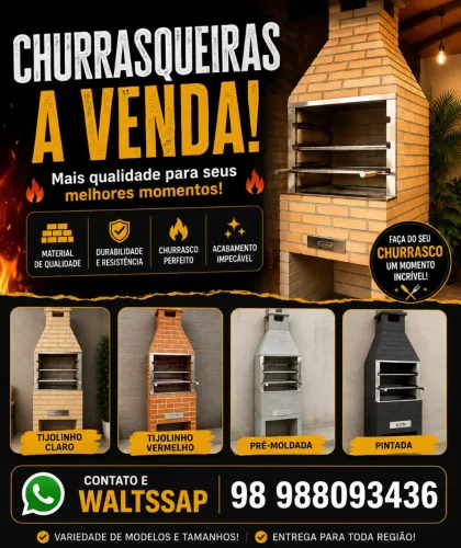 CHURRASQUEIRA COM MUITAS VANTAGENS