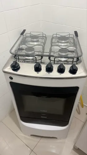 Fogão Consul 4 bocas com mesa inox 