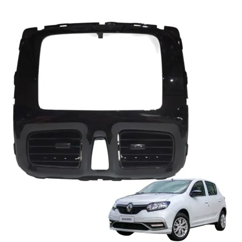 Painel Central Logan Sandero 2015/19 - Preta Preta