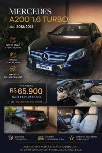 Mercedes-Benz Classe A 200 1.6 TB 16V Style 156cv Aut. 2014