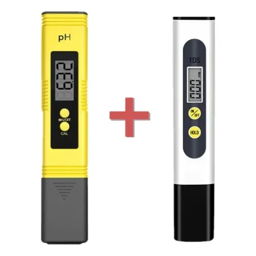 Kit Medidores pH + TDS Temperatura Água Hidroponia Aquário Condutividade Ppm
