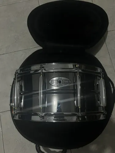Caixa Pearl Sensitone Black Nickel Over Brass 14x6,5