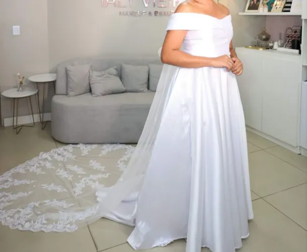 Vestido de Noiva em Zibeline 