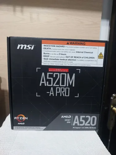 Placa mãe A520m-A PRO Novo