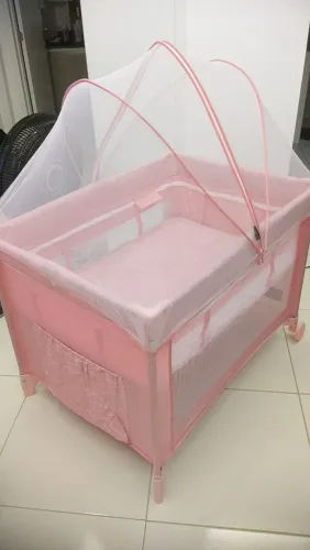 Berço cosco Kids Nanny rosa