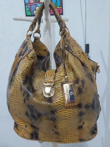 BOLSA GRANDE PHYTON COURO EXÓTICO CORSO COMO 