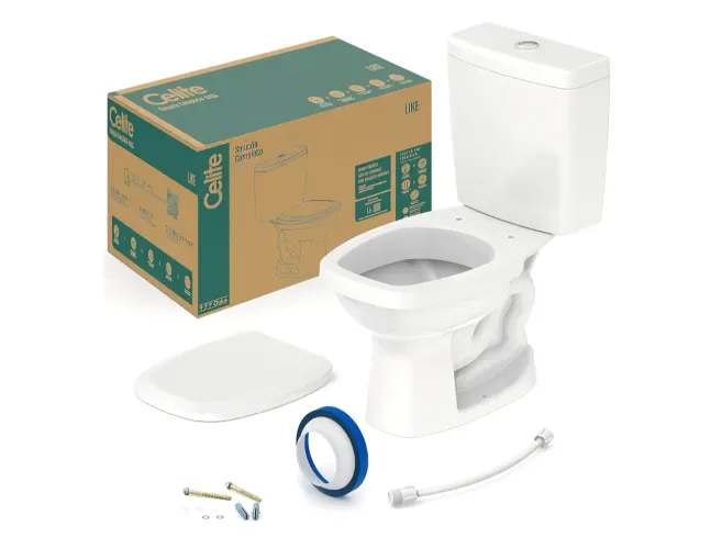 Kit vaso sanitário completo celite like