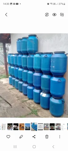 Barricas de 50 litros ração de cachorro ?