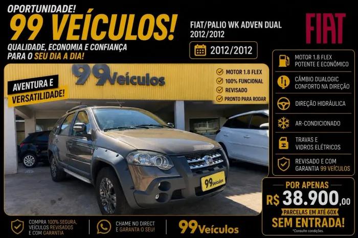 Fiat Palio Week. Adv. Italia 1.8 Flex 16V 2012