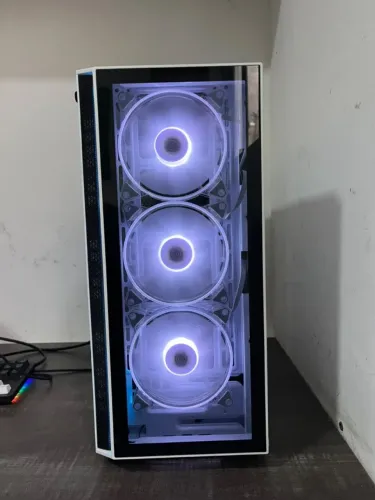 Gabinete Gamer Redragon Grapple Branco RGB + Fans RGB - GC-607WH