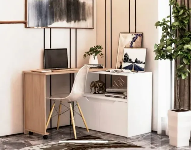 MESA ESCRITÓRIO STANLEY  PRONTA ENTREGA 