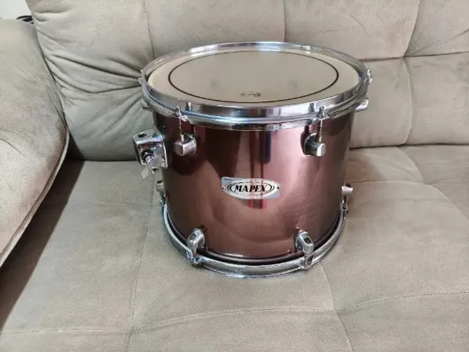 Tom de Bateria 12' Revestimento Aço Escovado Mapex 