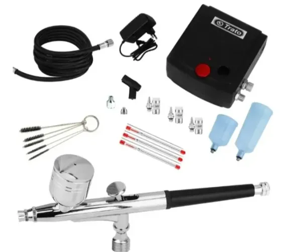 Vendo Kit completo aerografica, mini compressor ar etc...