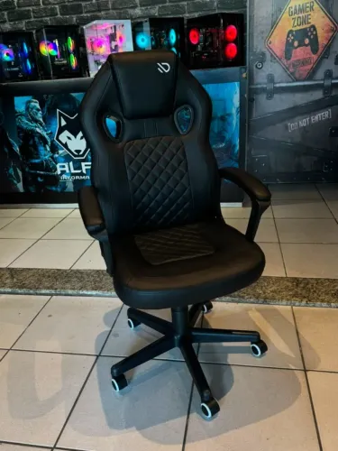 Cadeira Gamer Duex DX9026 Preta (Suporta até 120kg)