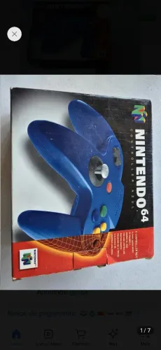 Controle N64 Nintendo, Original na Caixa funcionando perfeitamente.