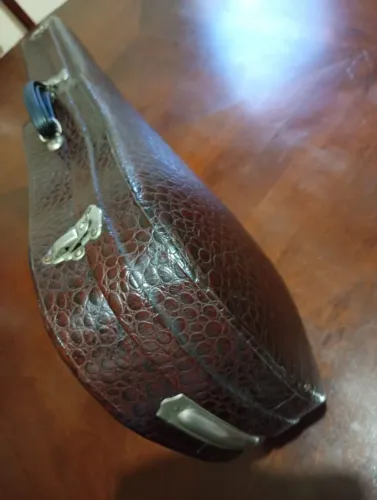 Estojo antigo original para violino 4/4 relíquia 