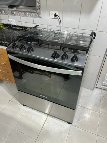 Fogão Brastemp 5 Bocas Inox BFS5NCR - Semi Novo (Excelente estado)