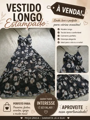 Vestido longo muito elegante
