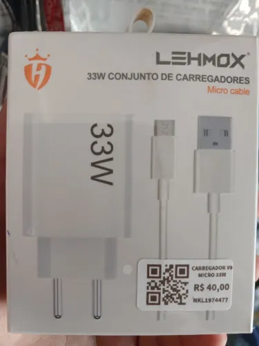 Carregador USB/V8 micro (33w ) primeira linha