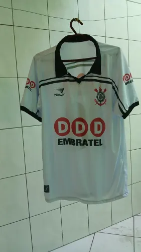 Camisa retrô Corinthians Embratel
