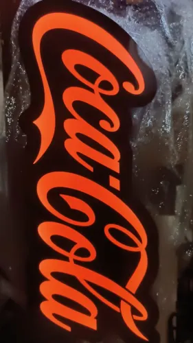 Luminoso painel de led coca cola