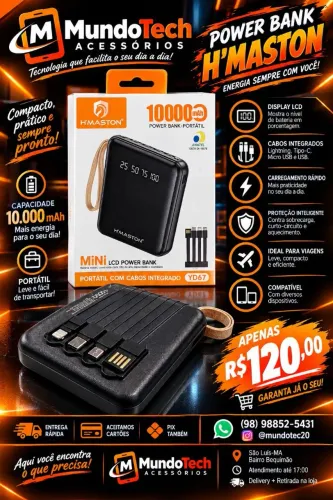 Carregador portátil Power Bank
