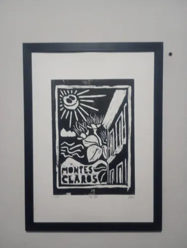 Quadro Xilogravura Montes Claros