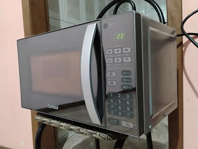 Microondas inox espelhado