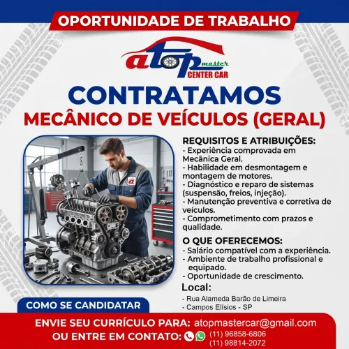 Vaga Emprego - Mecanico