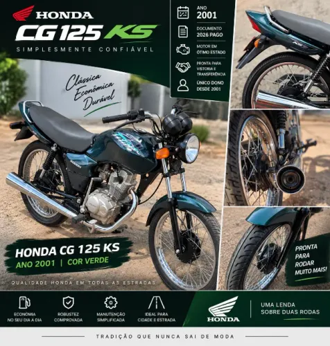 Honda CG 2001 / 125 Titan-ks Único dono desde 2001