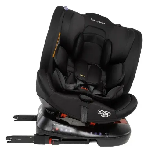 Cadeirinha Cosco Kids Evolutty 360 X, 0 a 36kg, com Giro 360º e Isofix, Preto
