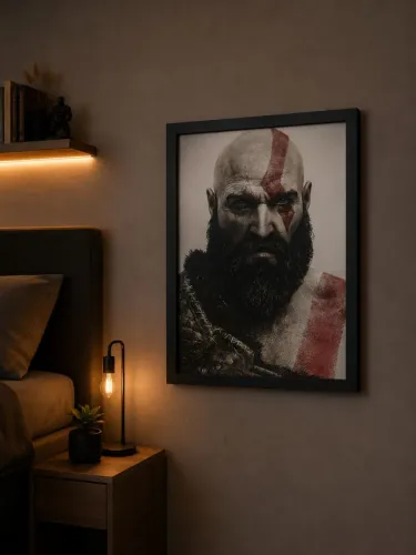 Quadro God of War com LED