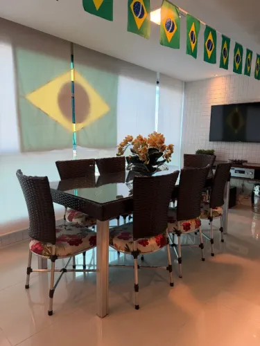 Conjunto de mesa para varanda 