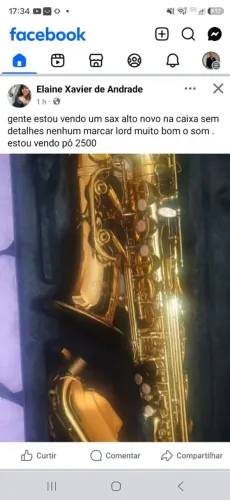Vendo um sax novo na caixa