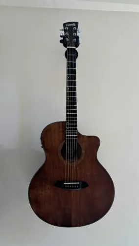 Violão Tampo Maciço Elétrico Aço