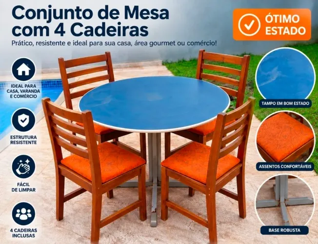 Mesa com cadeiras