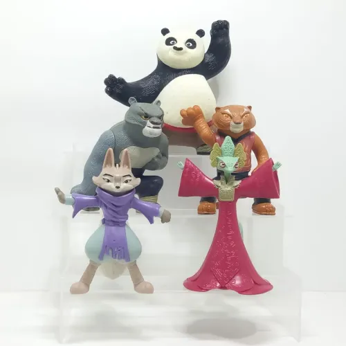 Lote 5 bonecos Kung-Fu Panda McDonald's