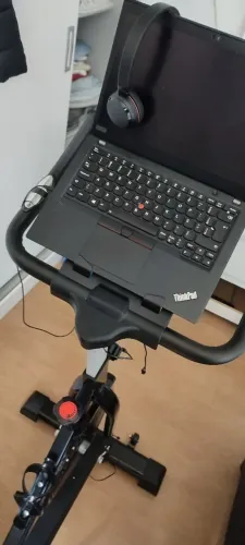 Bicicleta Ergométrica de Spinning + Suporte z Notebook (o notebook NÃO acompanha!)