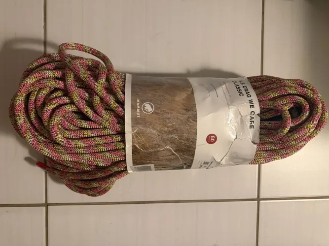 Corda dinâmica Mammut 9.5mm 80m nova