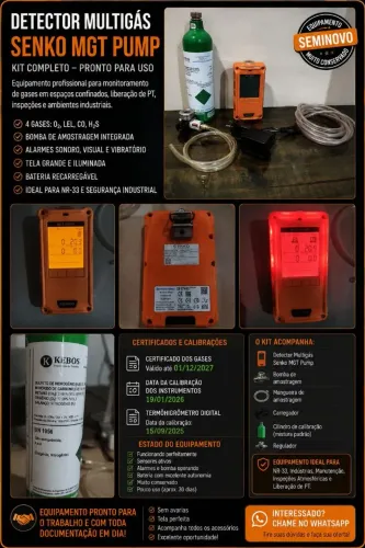 Detector Multigás Senko MGT Pump - Seminovo