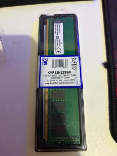 Memória Ram 8GB 3.200mhz Kingston