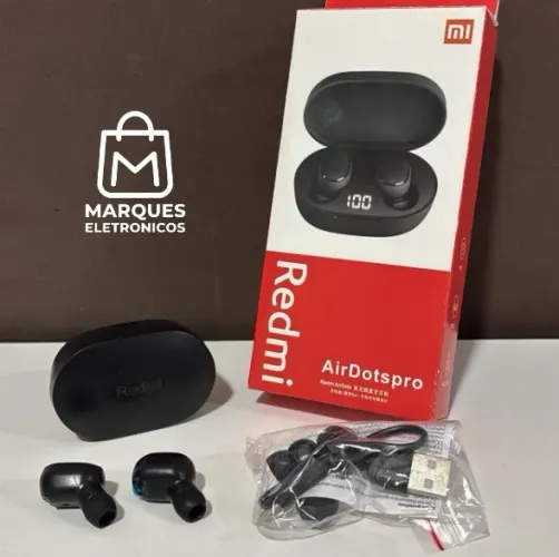 FONE DE OUVIDO BLUETOOTH REDMI AIRDOTSPRO COM DISPLAY DIGITAL