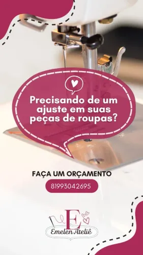 Costureira concertos de roupas