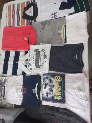 19 peças de roupas infantil - tamanho de 10 a 12