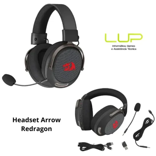 (LOJA FÍSICA) Headset Gamer Redragon, Modelos variados com fio