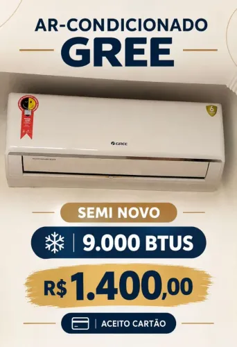 Ar condicionado Green , 9000 btus, semi novo