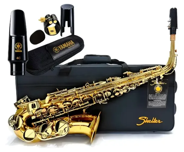 Sax Saxofone Alto Shelter Sgft6430l Com Kit Boquilha Yamaha
